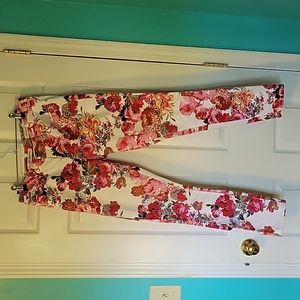 Anthropologie Floral Skinny